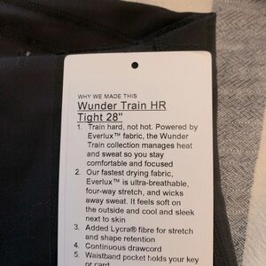 Lululemon Black Wunder Train HR Legging Sz 6